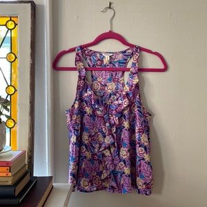 I love H81 racer-back ruffled tank!